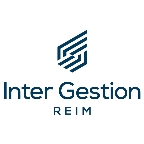 Logo de la société Inter Gestion avec les SCPI Cristal Rente et Cristal Life, cœur de ville. 5 mois de loyers offerts